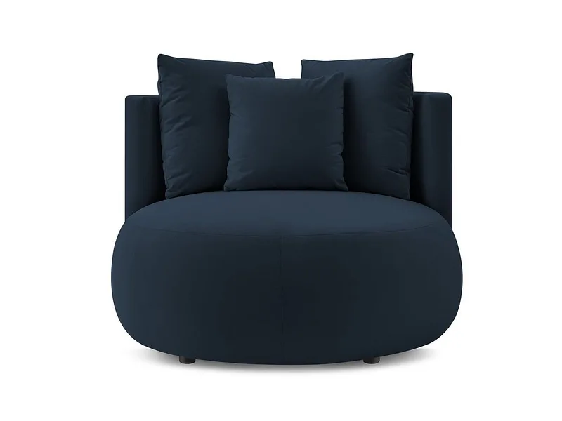 Sessel BOBOCHIC CESAR Samt blau