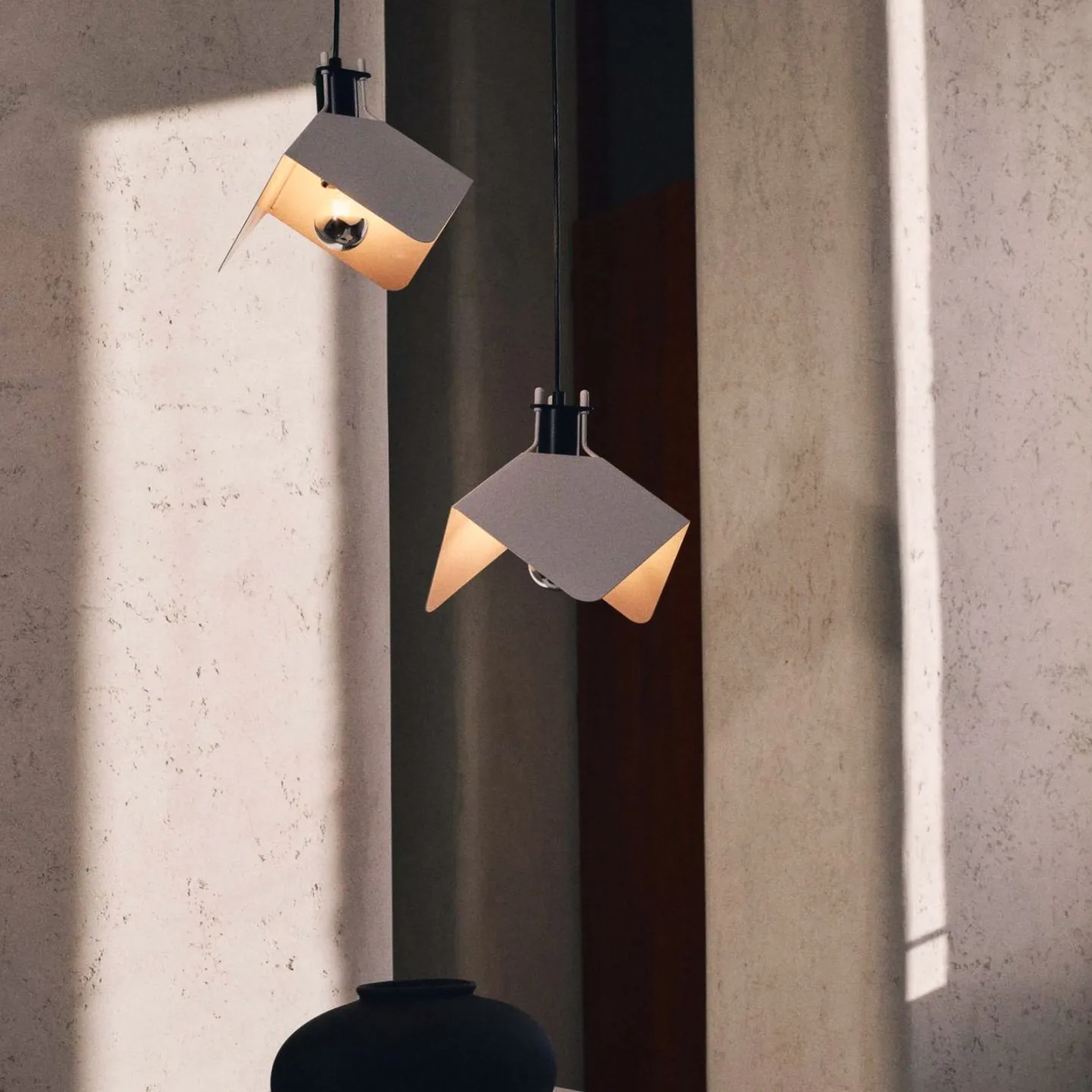 Triedo Hängeleuchte, weiß, Metall, Länge 29 cm - Stilnovo - Wohnzimmer - Design - Einflammig