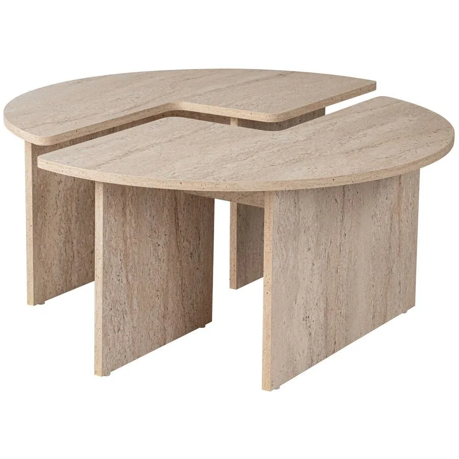 Salontisch Georis Braun/beige marmoriert Holzwerkstoff B 90 H 41 cm
