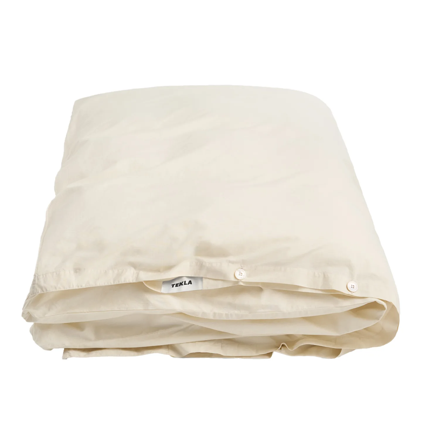 Tekla - Percale Single Duvet Cover, 150x210, Winter White - Påslakan
