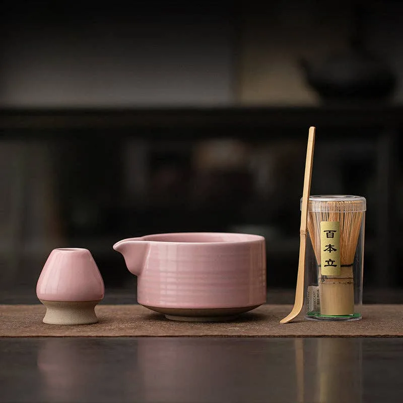 Gohobi – Keramisk matcha-sett 041 Rosa