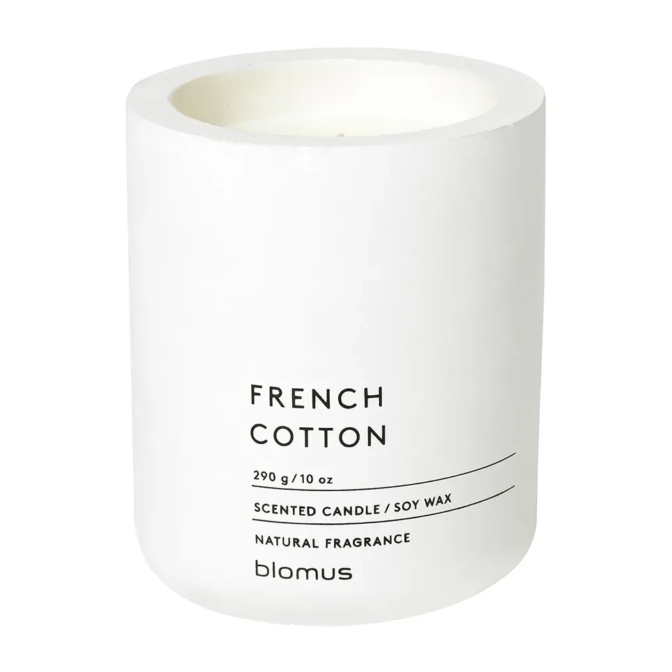blomus Fraga Duftkerze 55 Stunden French Cotton-Lily White