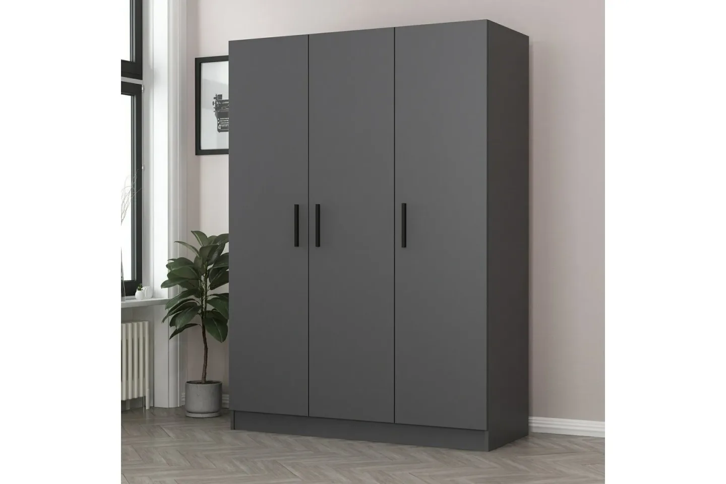 Fruitland Garderob 135 cm - Antracit