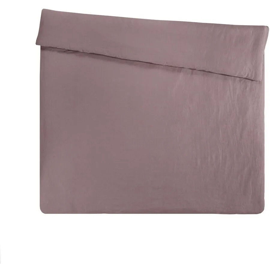 Duvetbezug Leana altrosa Einfarbig Leinen 200 x 210 cm - Material: 100% Leinen