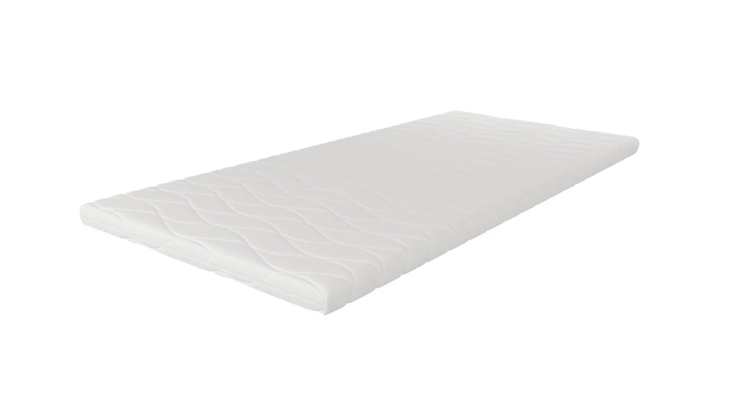 HVILA Memory Bäddmadrass med tryckavlastande memoryskum 90x200 cm - 7 cm Mjuk/Medium, Tvättbar klädsel -