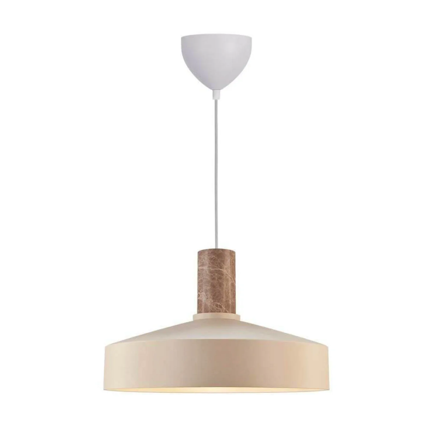 Elvas Pendelleuchte Beige - Nordlux - Esszimmer - Skandinavisch - Metall - Einflammig
