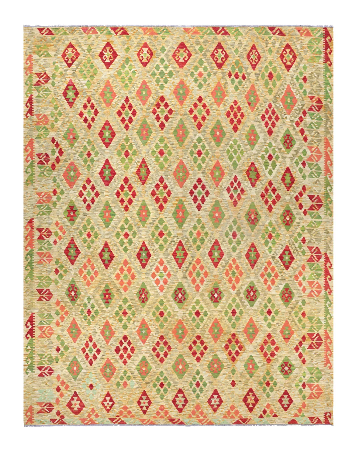 Orientalsk Teppe - Vegi Kelim Hand Woven - 305 x 392 cm (Størrelse: 305 x 392 cm)