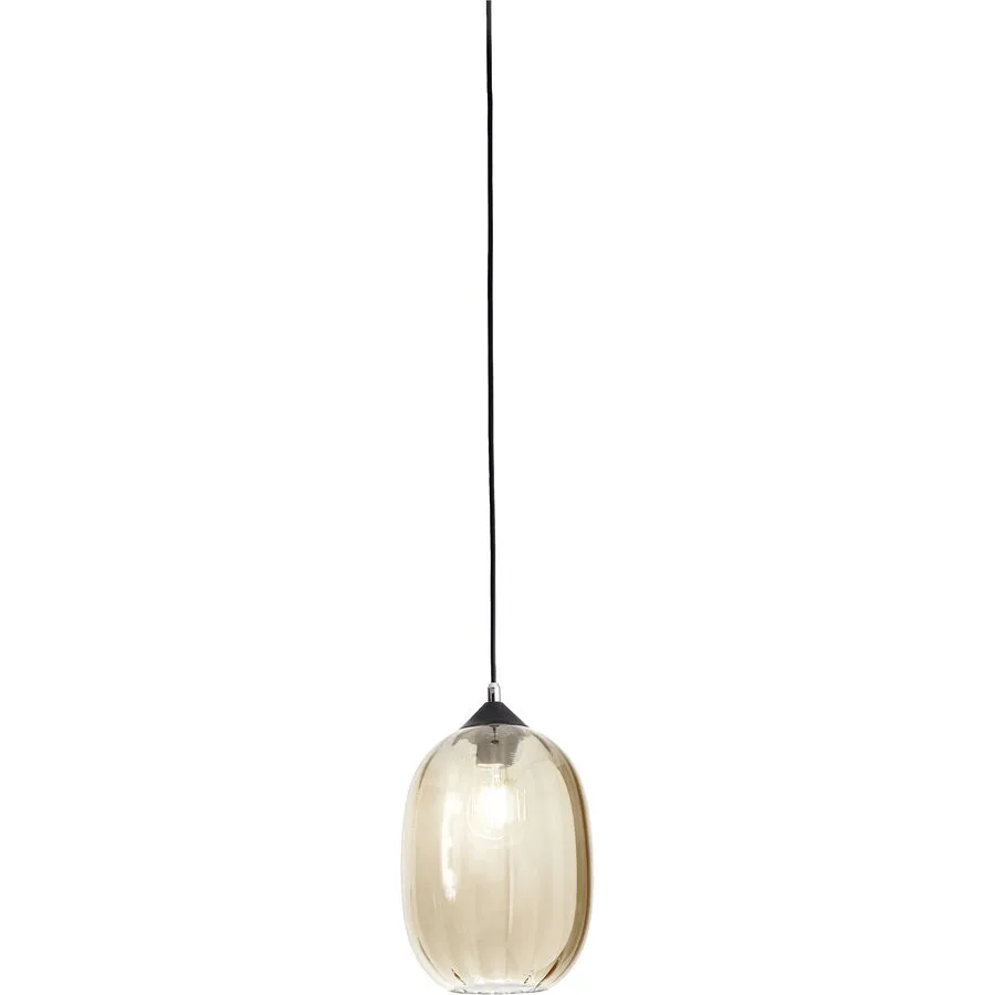 Giberti Luce Pendellampe Giulia L Gelb Glas 20 cm 28 cm - Farbe: amber