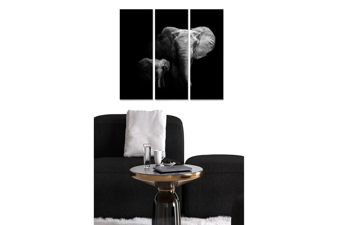 Canvastavla Animal 3-pack Flerfärgad - 20x50 cm