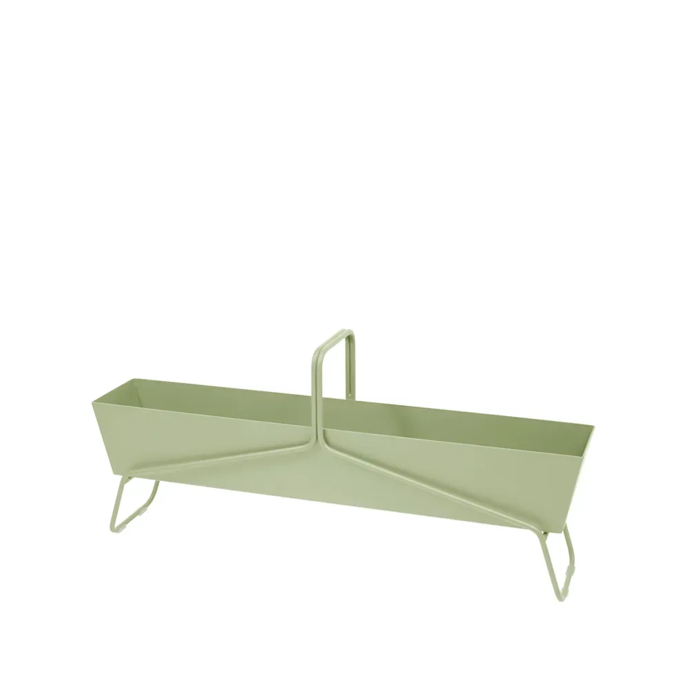 Fermob Basket long planteringsbox Willow green (grön)