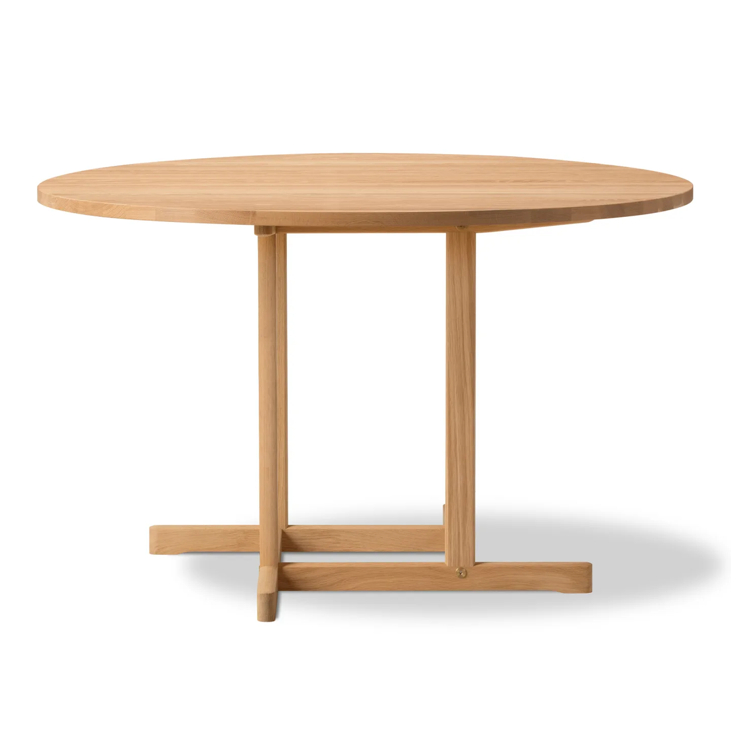 Fredericia Furniture - BM80 Mogensen Shaker Table Ø120 cm - height 73 cm - Oak oil - Matbord - Børge Mogensen - Träfärgad - Trä