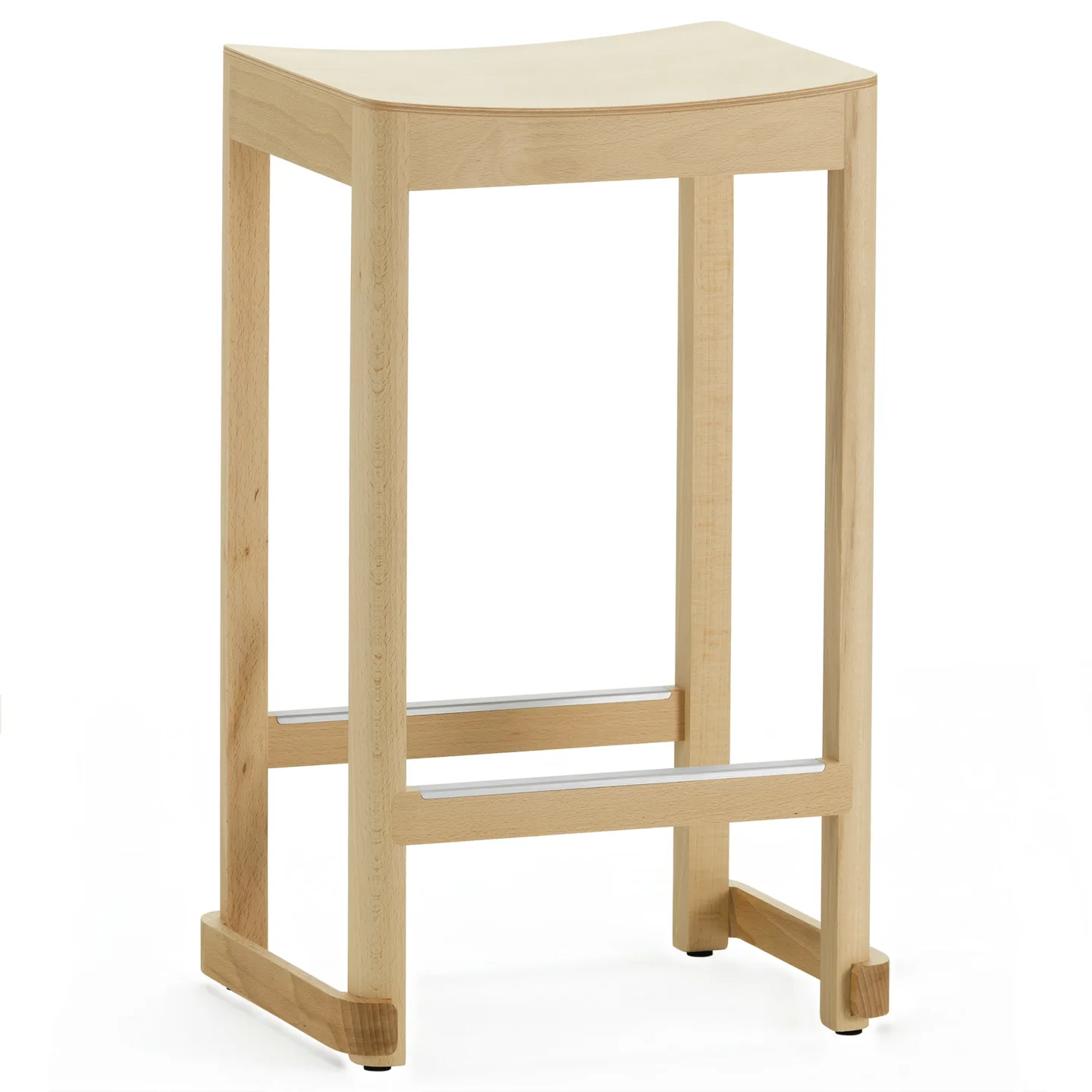 Artek - Atelier Stool 65 cm Beech Natural Lacquered - Barstolar - TAF Studio - Träfärgad - Trä