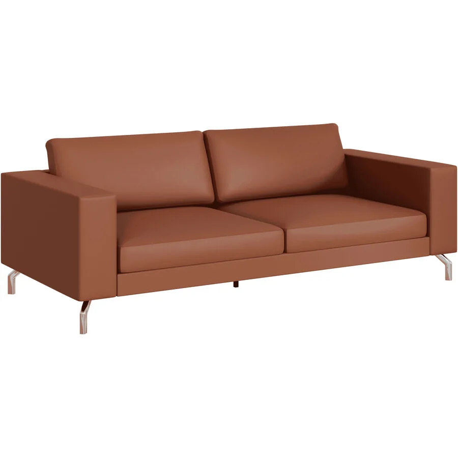 Sofa Domino Ohne Leder cognac B 220 T 98 cm - Möbel Konfigurator: Traummöbel individuell zusammenstellen