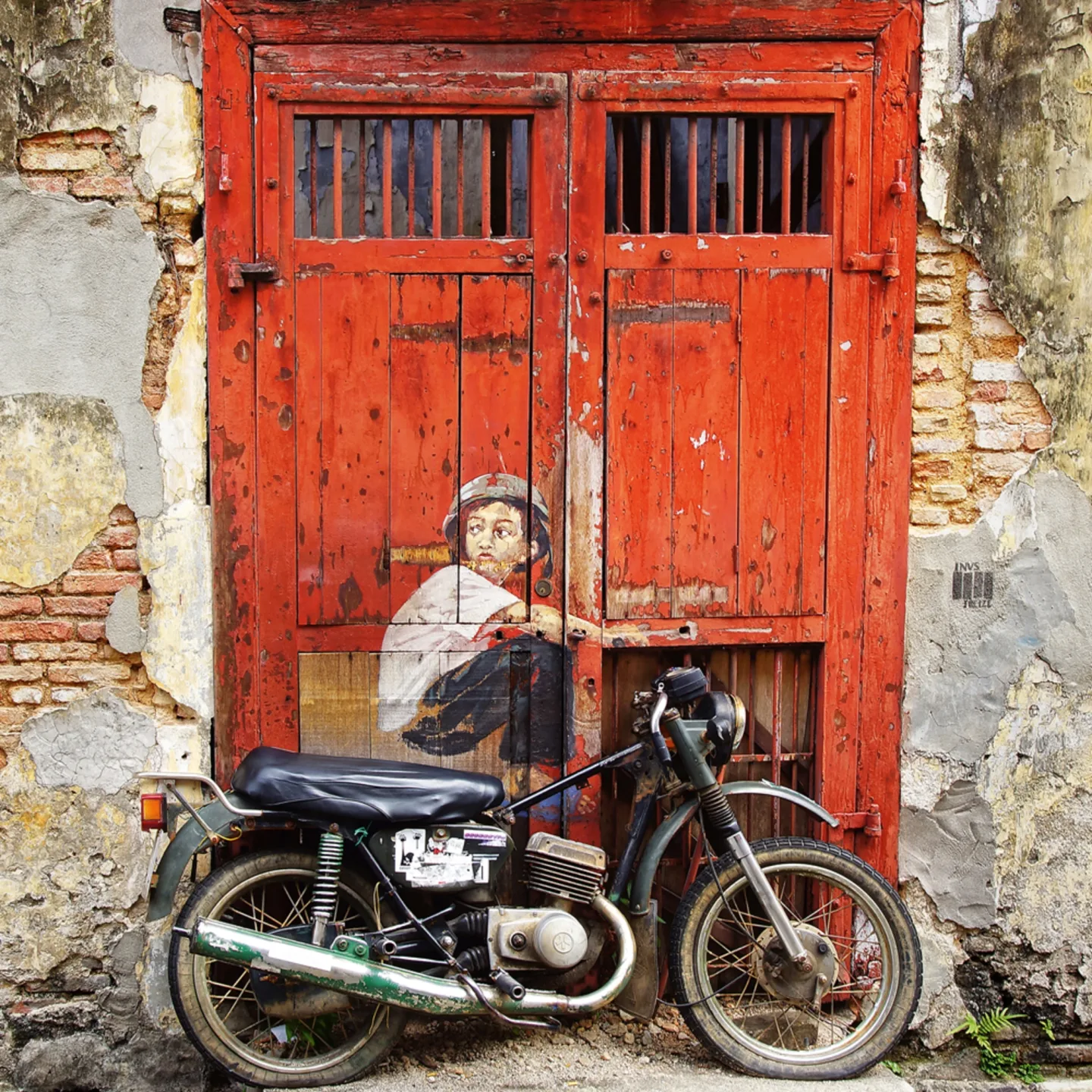 image LAND Alubild Street Art mit Moped | Schubiger Möbel