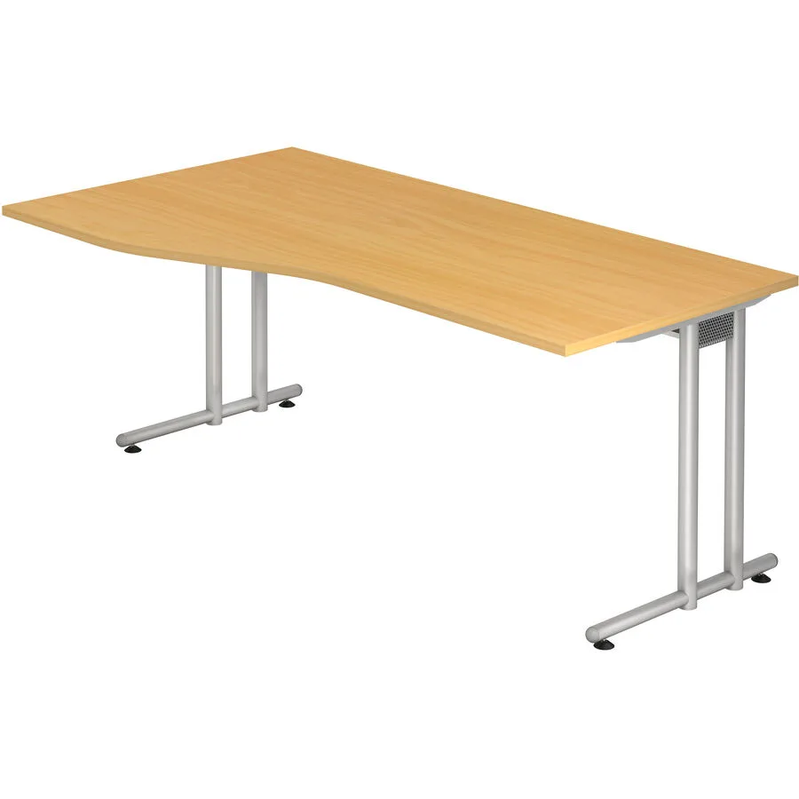 Schreibtisch Office buche Holzwerkstoff B 180 T 100 cm