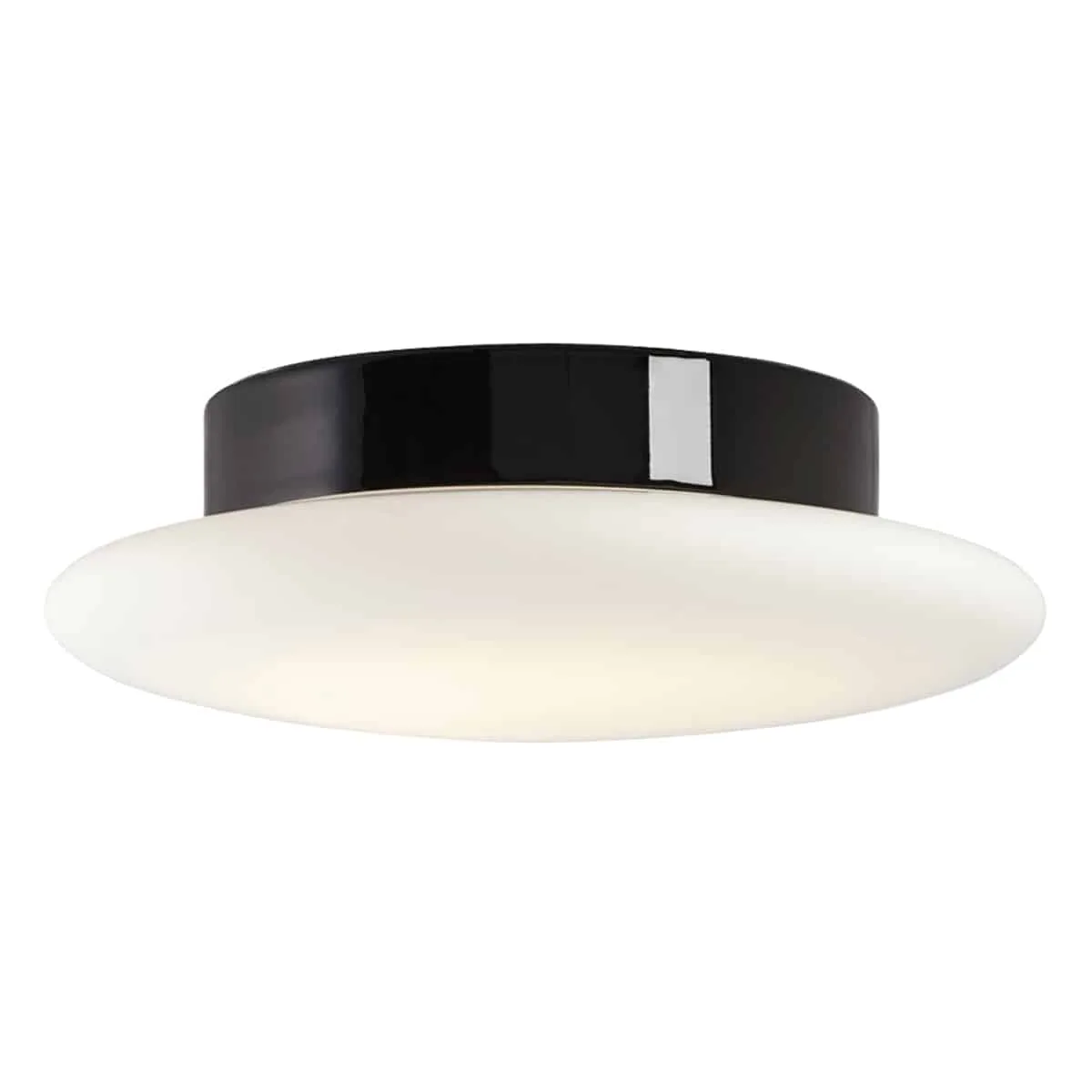 Aton Cairo Medium Porslinsarmatur LED 2700K Svart Matt Opalglas Ø300mm