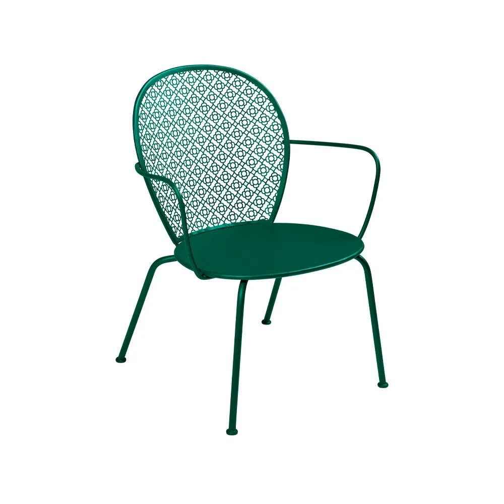 Fermob Lorette karmstol låg Cedar green (grön)