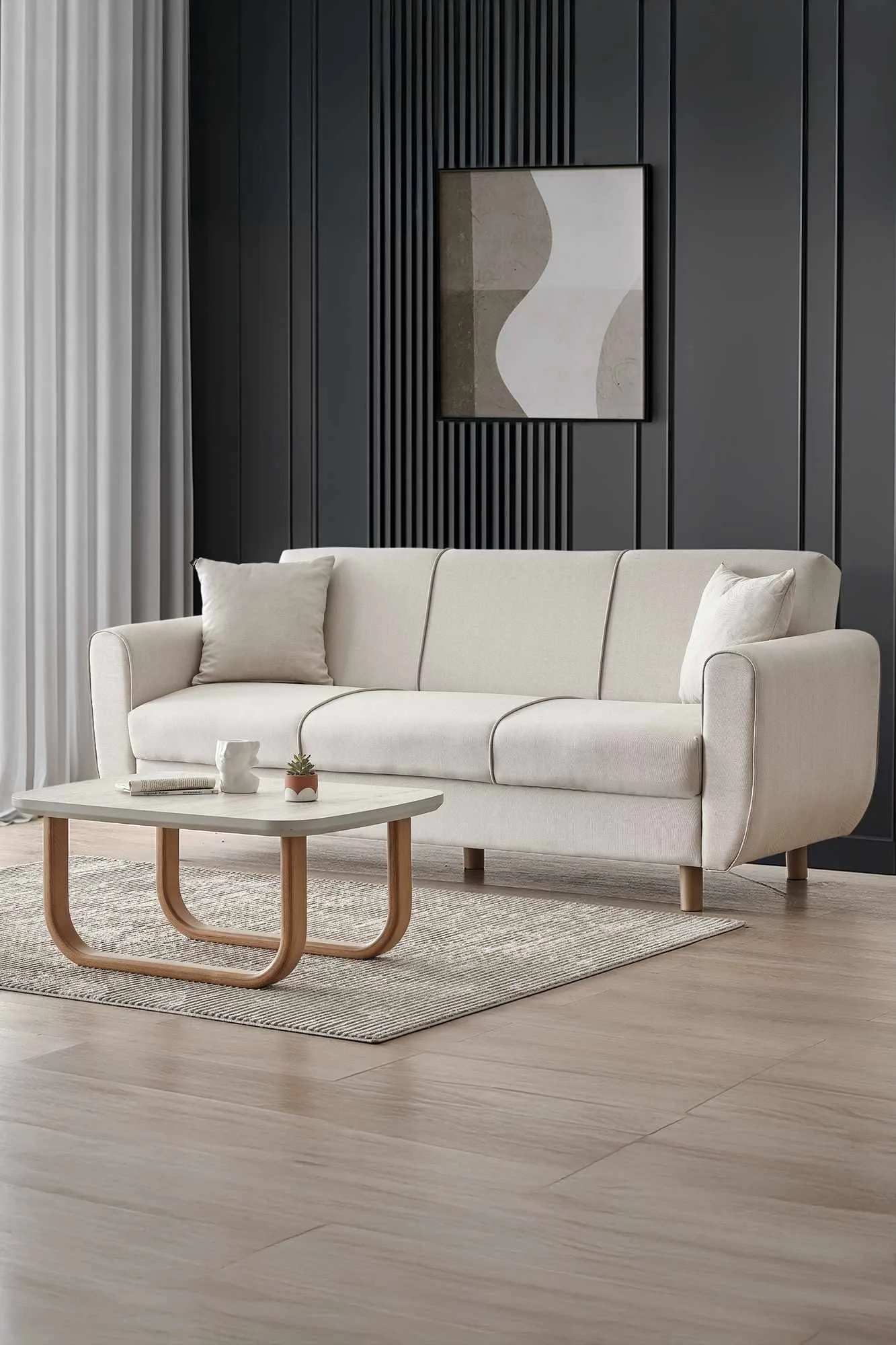 Torlan 3-sits Soffa - Beige