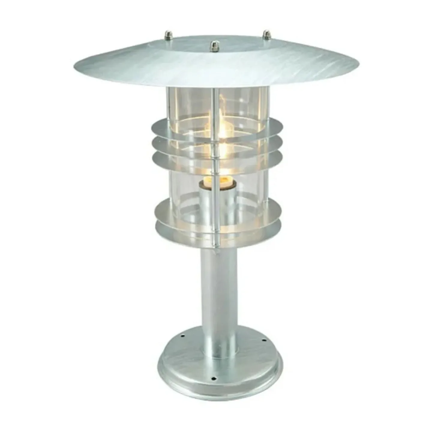 Stockholm utelampe, høyde 47,5 cm, galvanisert – Norlys - Terrasse - Aluminium