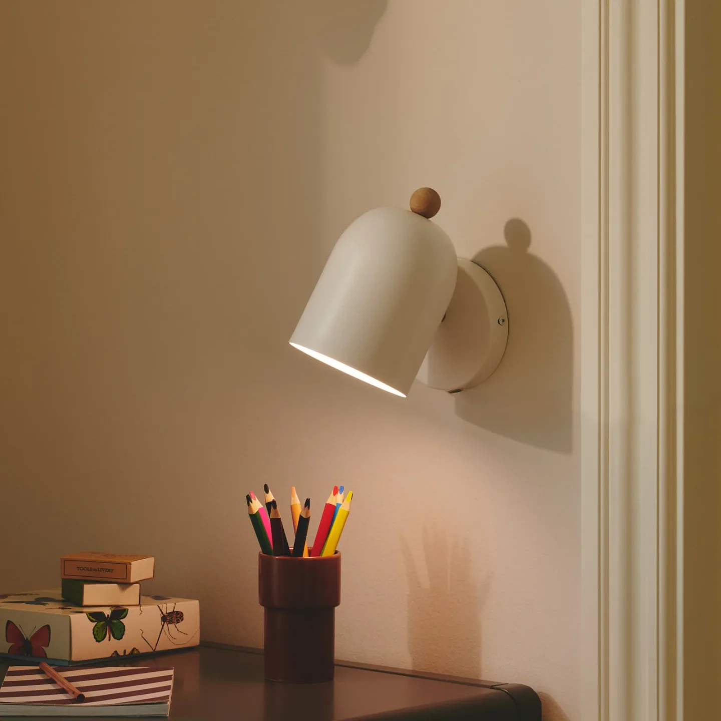 Gaston Wandleuchte White - Nordlux - Wohnzimmer - Skandinavisch - Metall - Einflammig