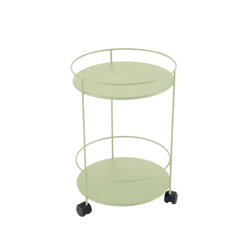 Fermob Guinguette sidobord med hjul Willow green (grön)