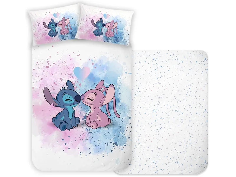DISNEY Bettwäsche STITCH 160x210cm + 1*65x100cm baumwolle