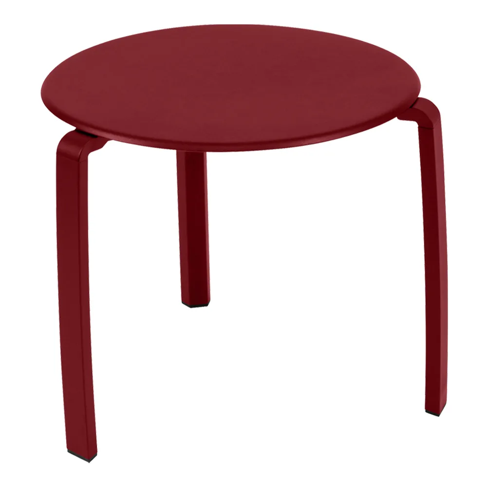 Fermob - Alize Low Table Chili 43 - Småbord och sidobord utomhus - Pascal Mourgue - Röd - Metall