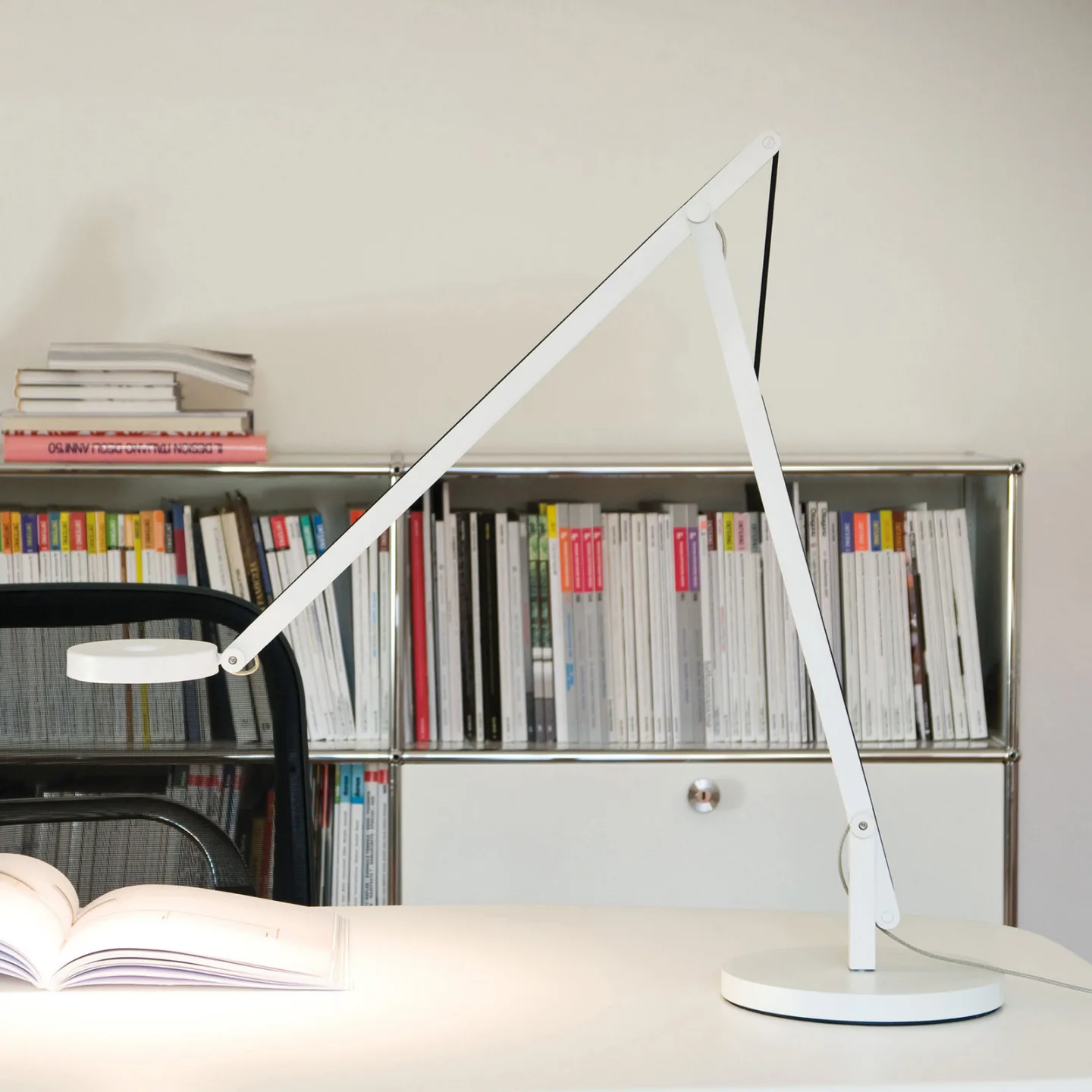 String T1 Tischleuchte DTW Matt White/Black - Rotaliana String T1 DTW - Arbeitszimmer / Büro - Design - Metall - Einflammig