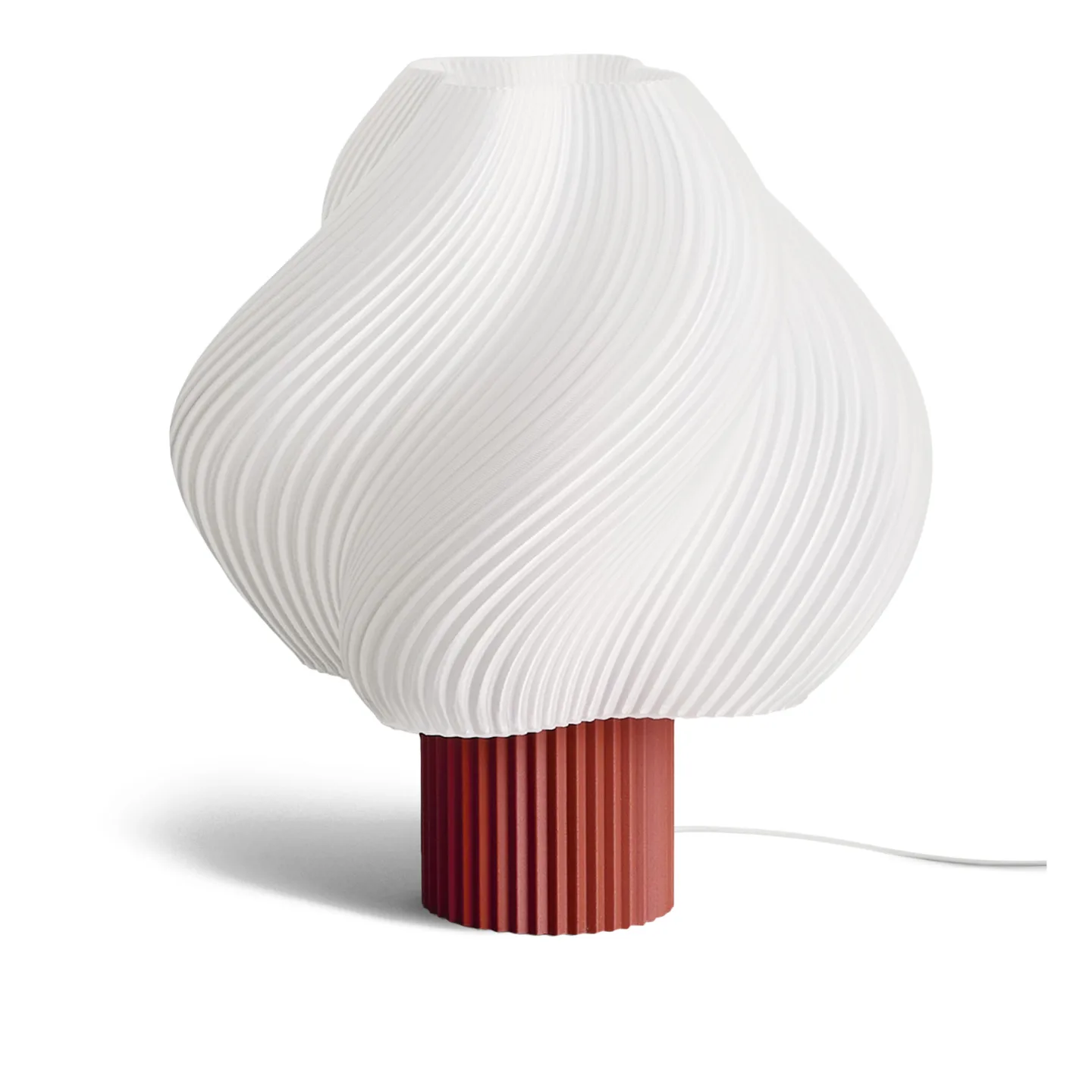 Crème Atelier - Soft Serve Mega golvlampa Rhubarb - Skärmlampor - Rosa - Plast