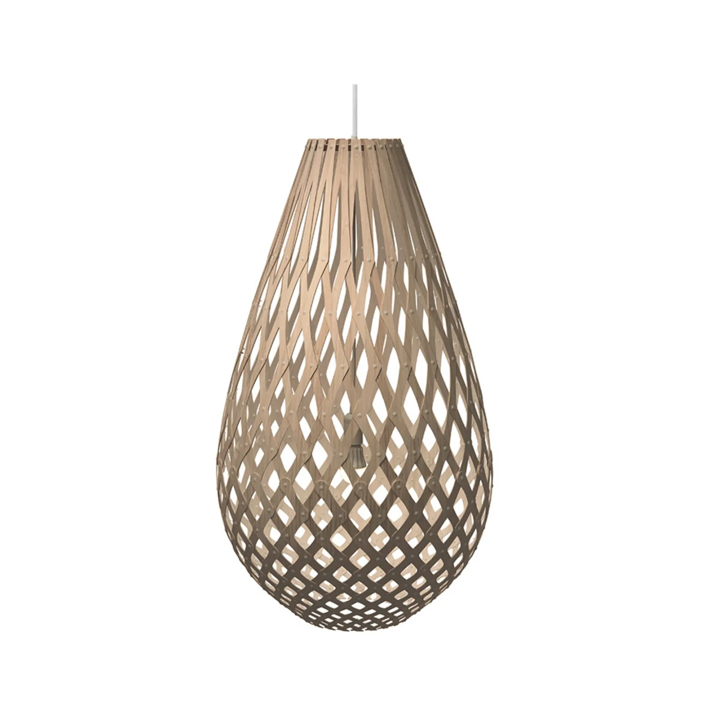 Koura Pendelleuchte H120 Bamboo - David Trubridge - Wohnzimmer - Bambus