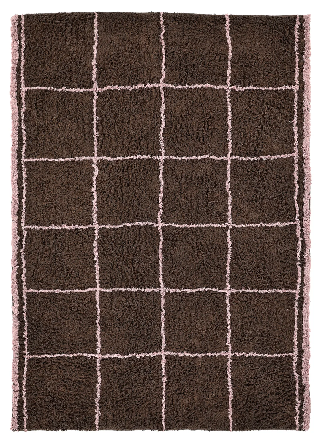 Ryetepper - Lana Natural Cotton Shaggy (brun) (Størrelse: 160 x 230 cm)