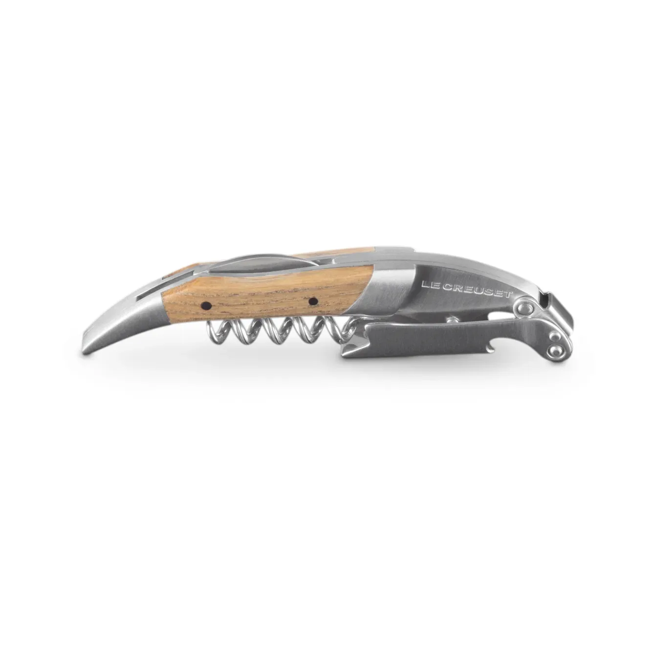 Le Creuset Premium Kellnermesser Korkenzieher Eiche