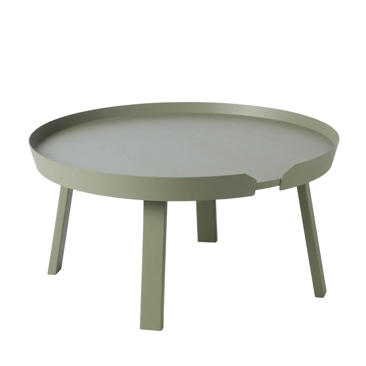 Muuto Around Couchtisch groß Dusty green (grün)