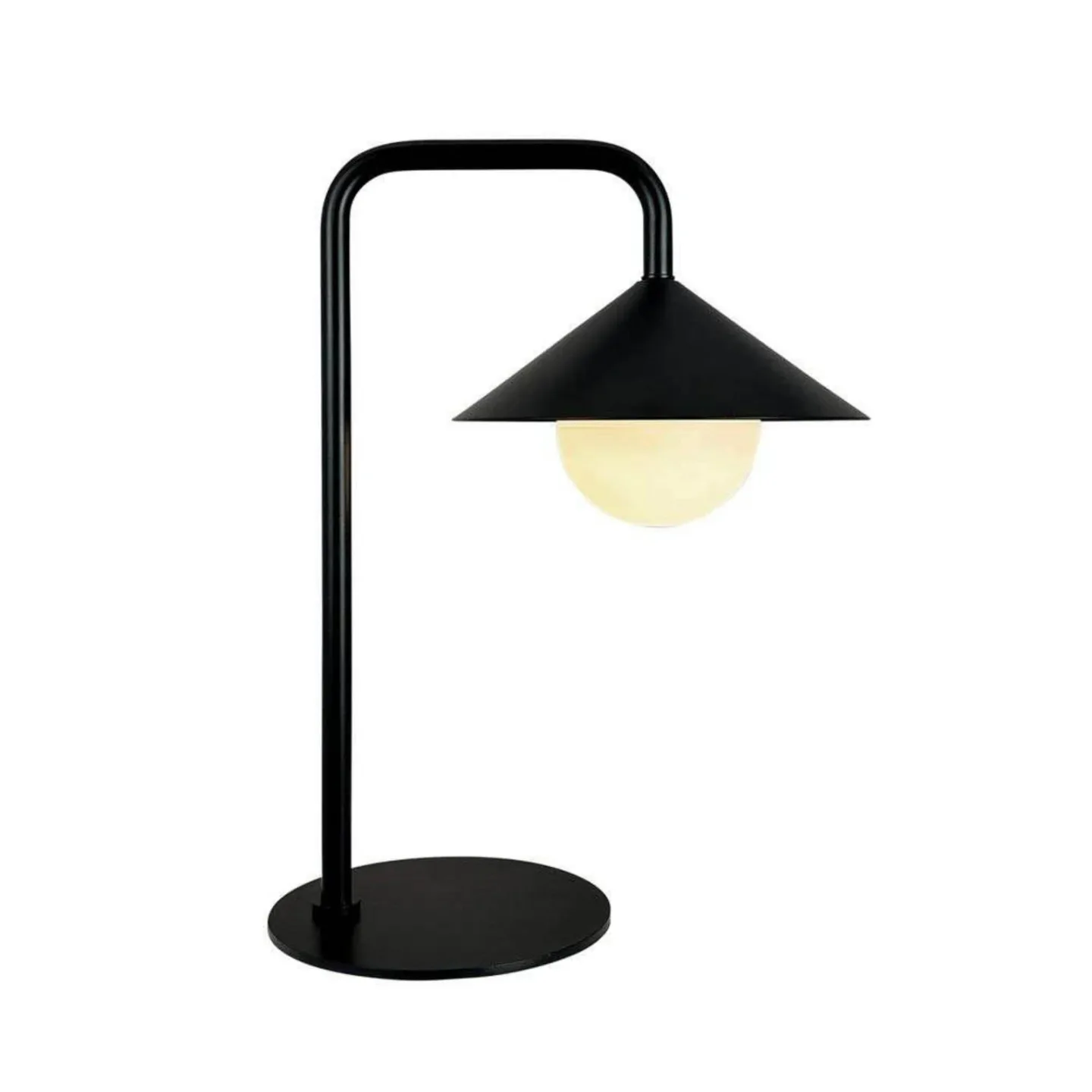 Nova LED-Akku-Tischleuchte, schwarz matt - Dyberg Larsen - Terrasse - Skandinavisch - Metall - Einflammig