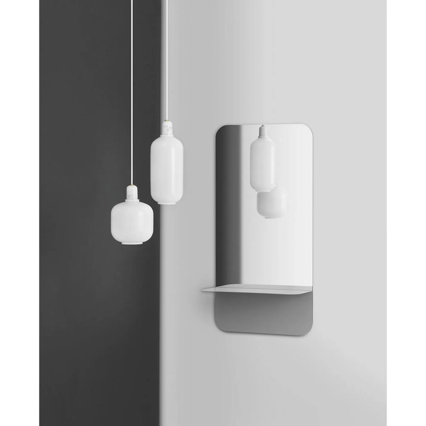 Normann Copenhagen Amp Pendelleuchte groß Weiß
