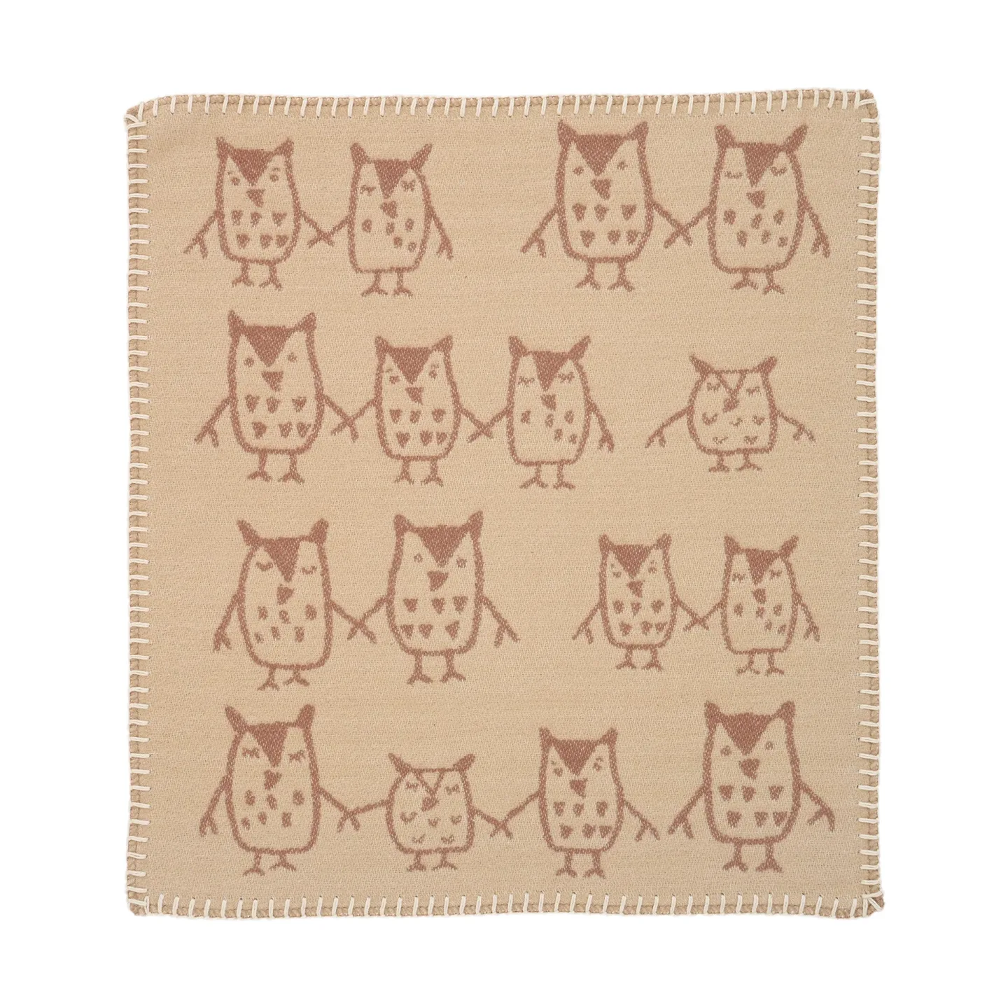 Klippan Yllefabrik Hand in hand Schmusetuch 34x40 cm Taupe