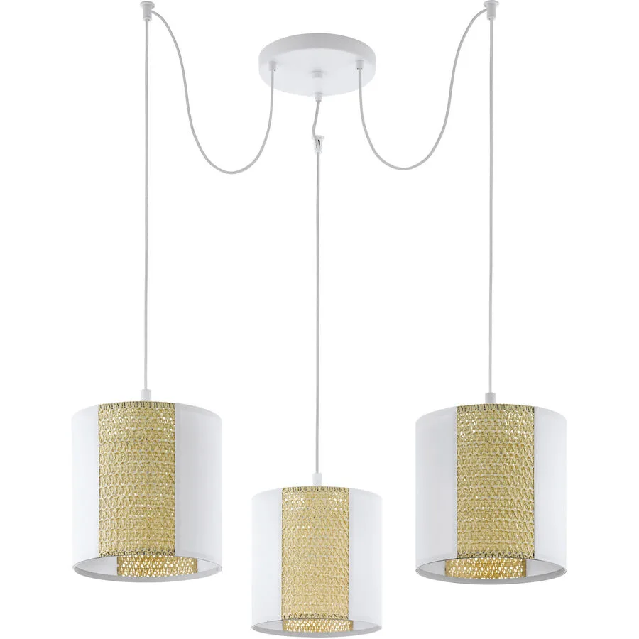 Eglo Pendellampe Arnhem Weiss Stahl 96 cm 130 cm