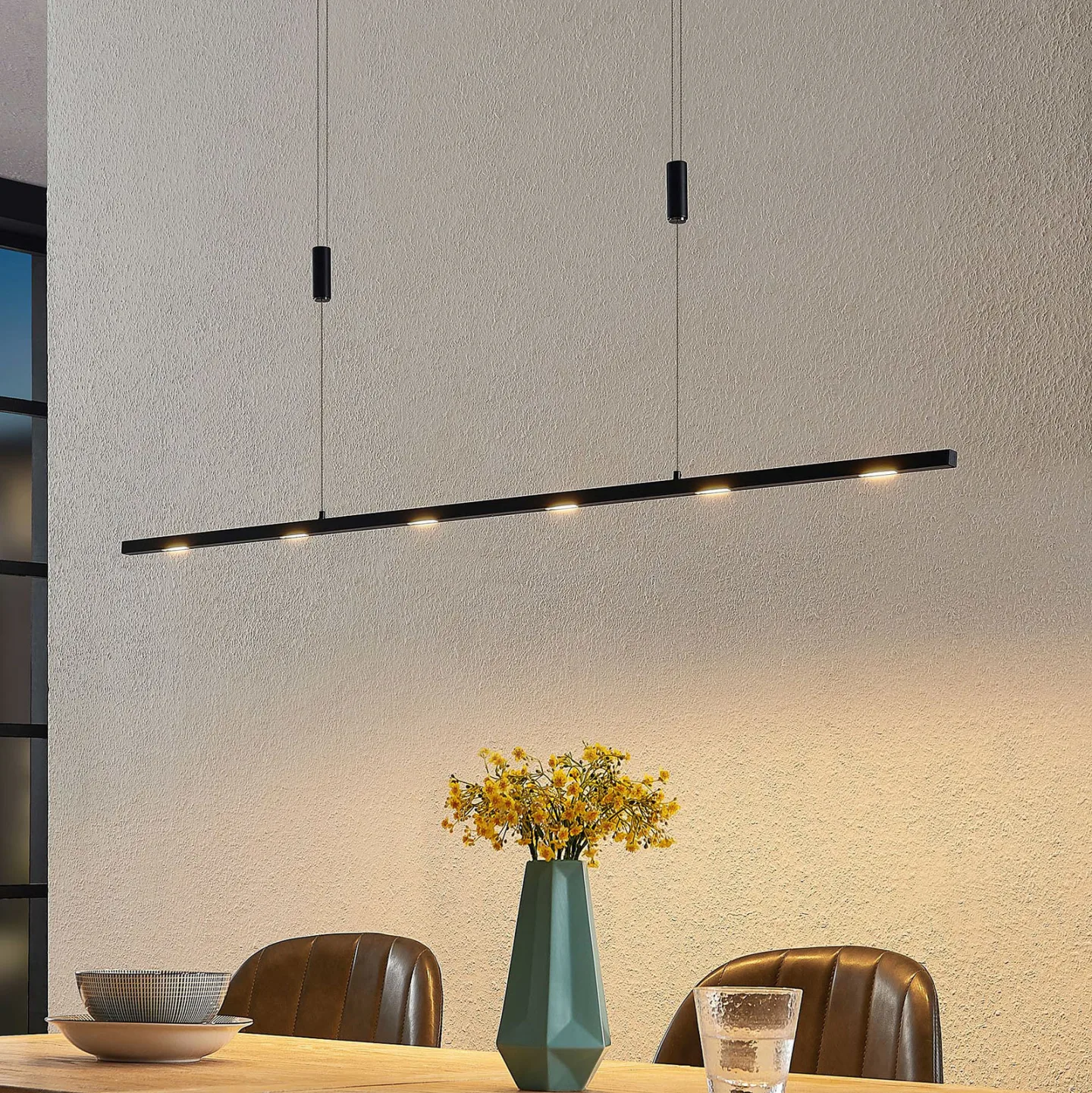 Stakato 6 LED Pendel L120 Black - Lucande - Stue - Moderne - Metal - Med flere lyskilder