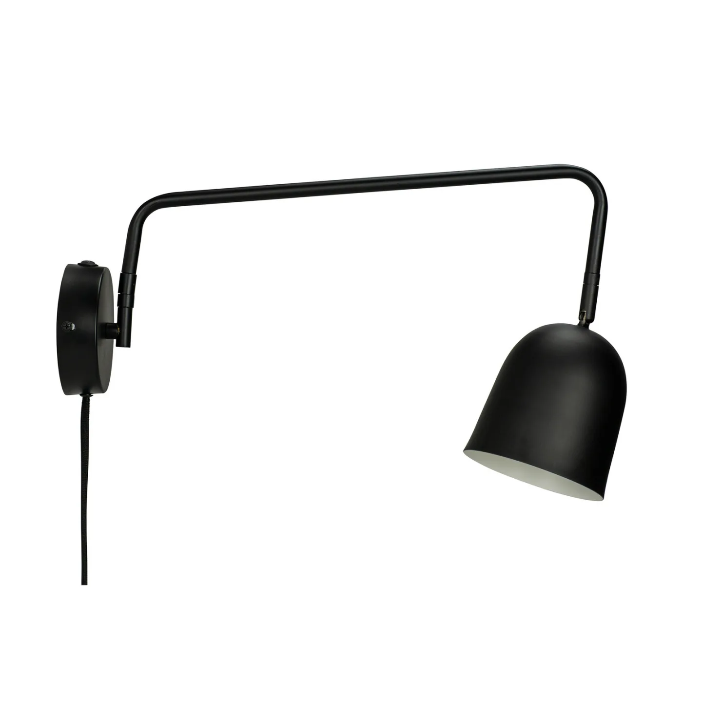 Manchester Wandleuchte Black - Dyberg Larsen - Wohnzimmer - Design - Metall - Mit Schirm