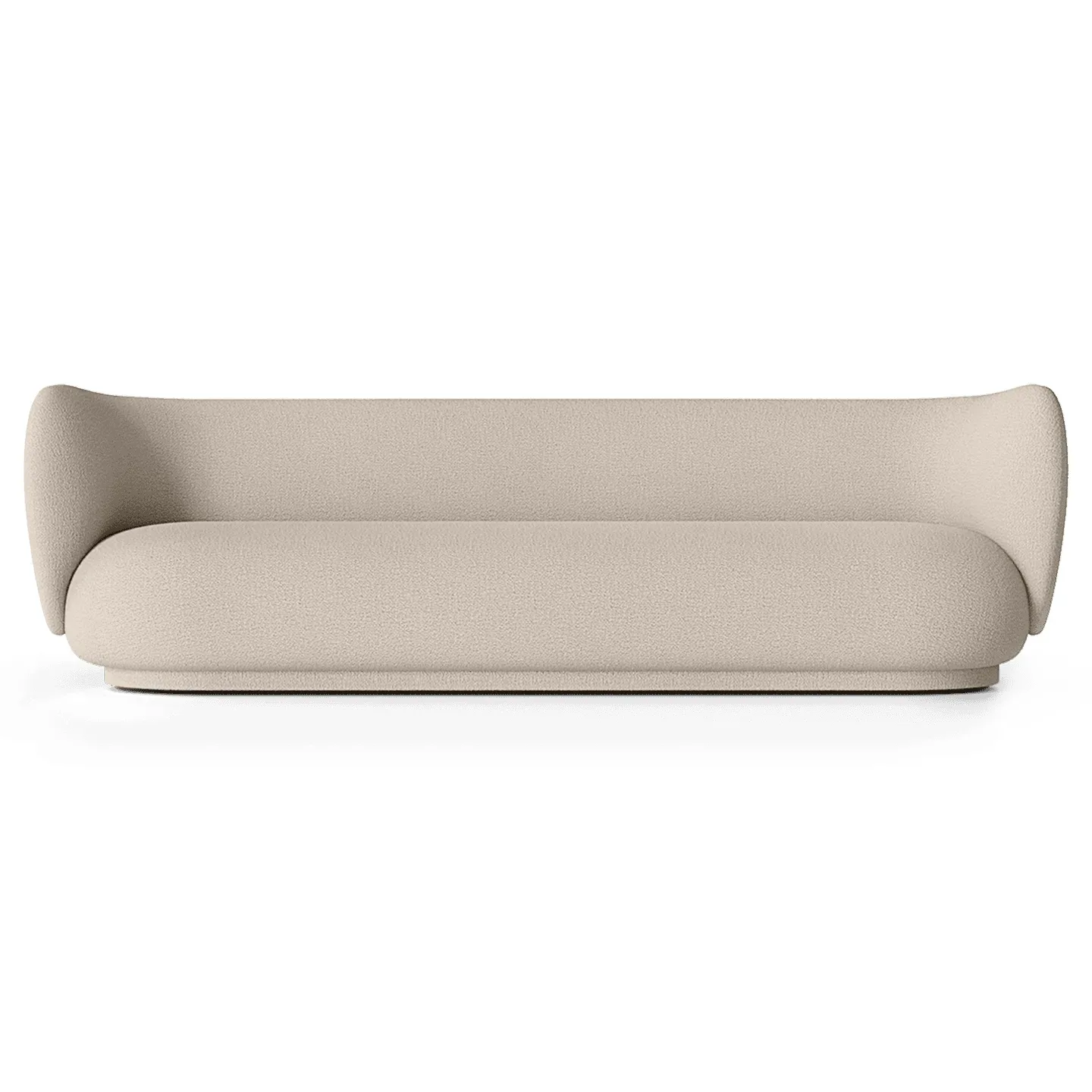 Ferm Living Rico Sofa bouclé 4-Sitzer Wool bouclé natural