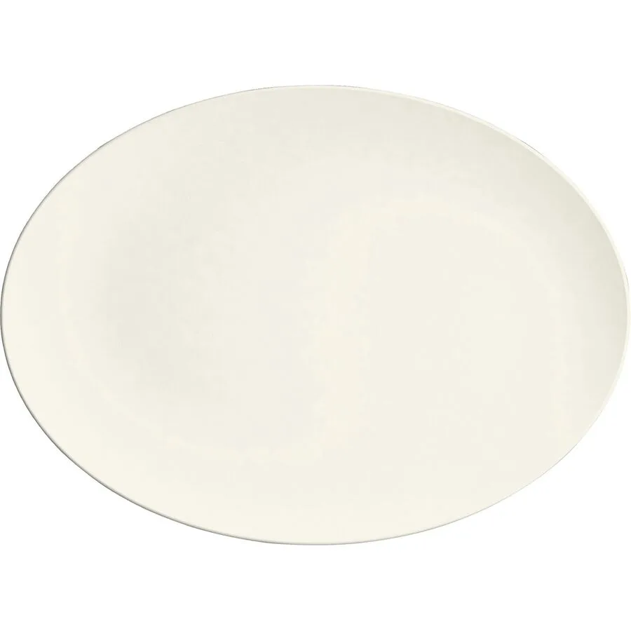 BAUSCHER Teller oval Purity Weiss Porzellan 24 cm 33 cm