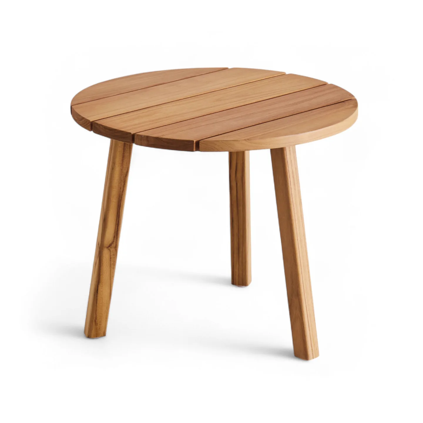A Huseby - Midsummer Round Outdoor Side Table - Småbord och sidobord utomhus - Träfärgad - Trä