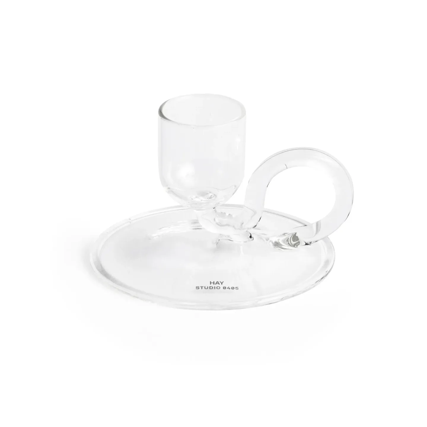 HAY Tiny Kerzenhalter curved Clear