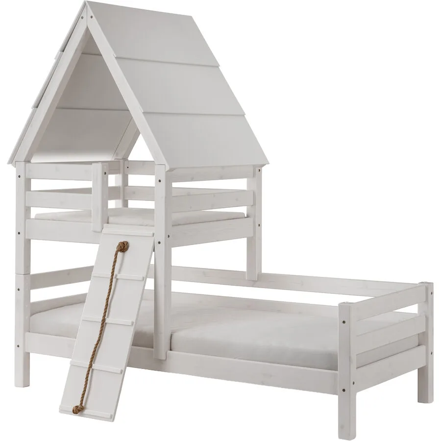 Kinderbett Iris weiss Kiefer 90 x 200 cm
