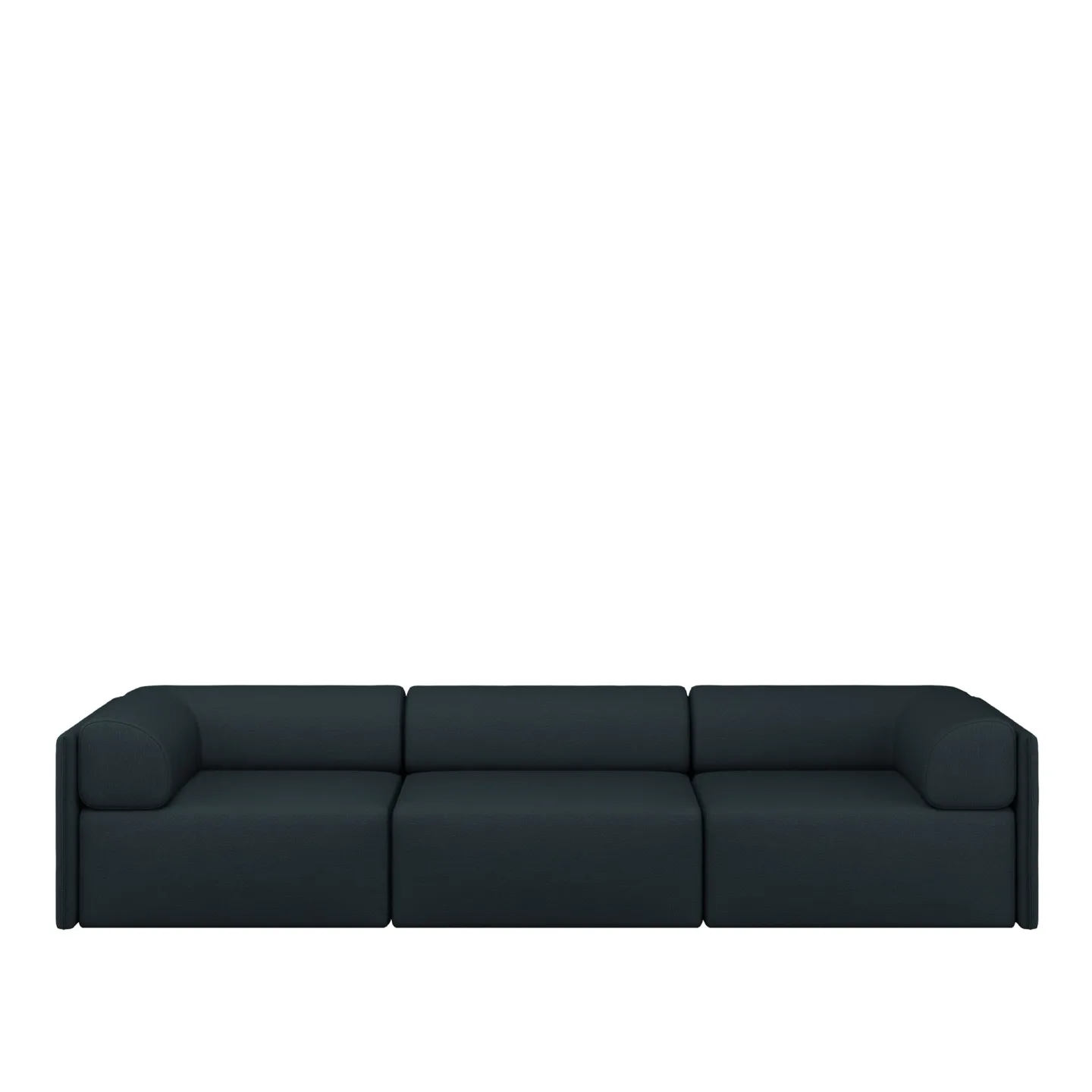 HEM - Palo Block 3-seater Sofa Low Back with Armrests Pine - Soffor - Grön - Metall/Plast/Ull