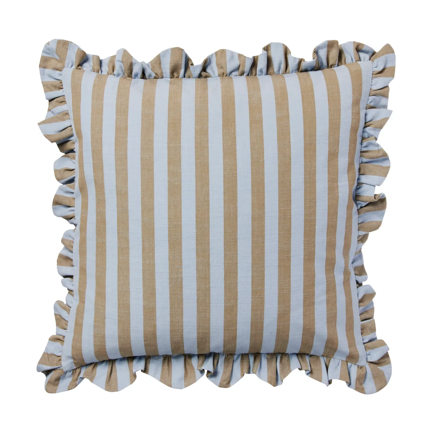 Broste Copenhagen Ina kuddfodral Dusty blue-brown kelp, 50x50 cm