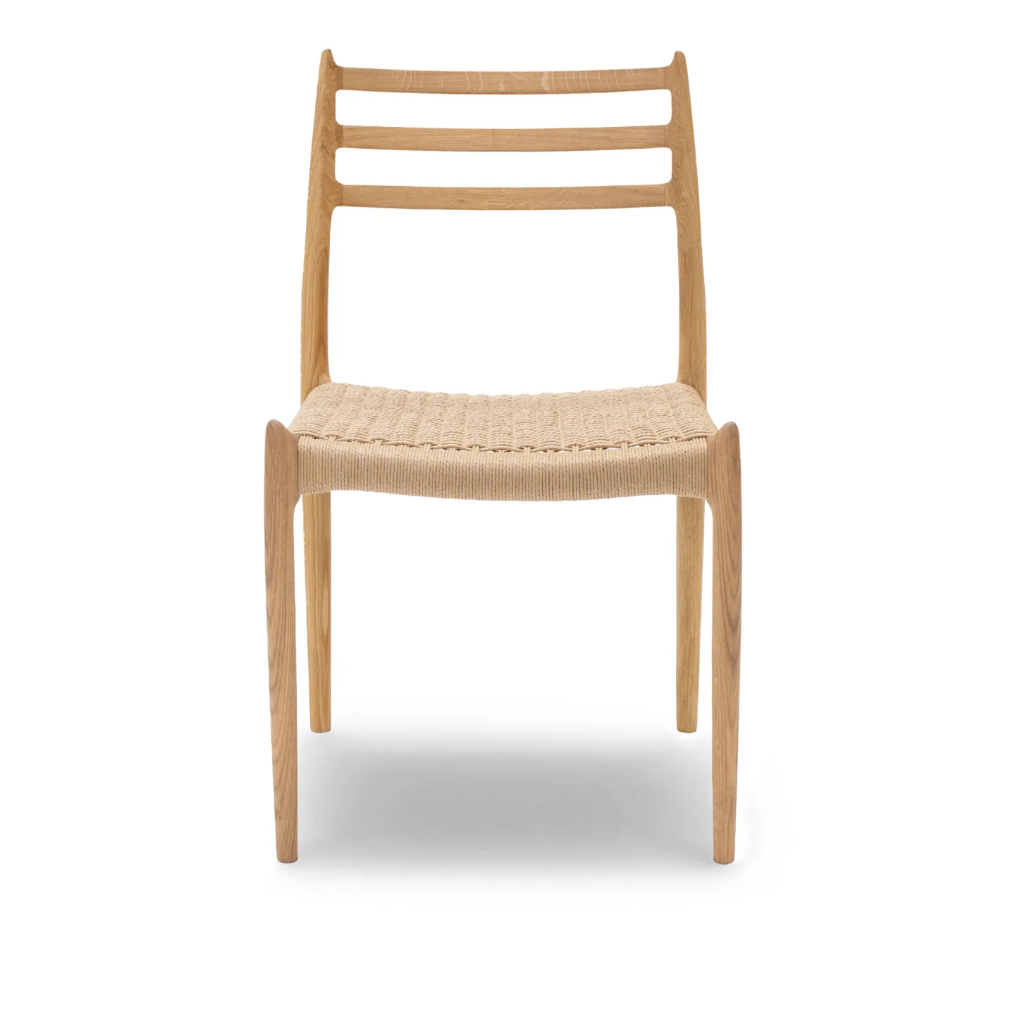 J.L. Møller - Model 78 dining chair Oak, Oil, Natural Rope - Matstolar - Niels Otto Møller