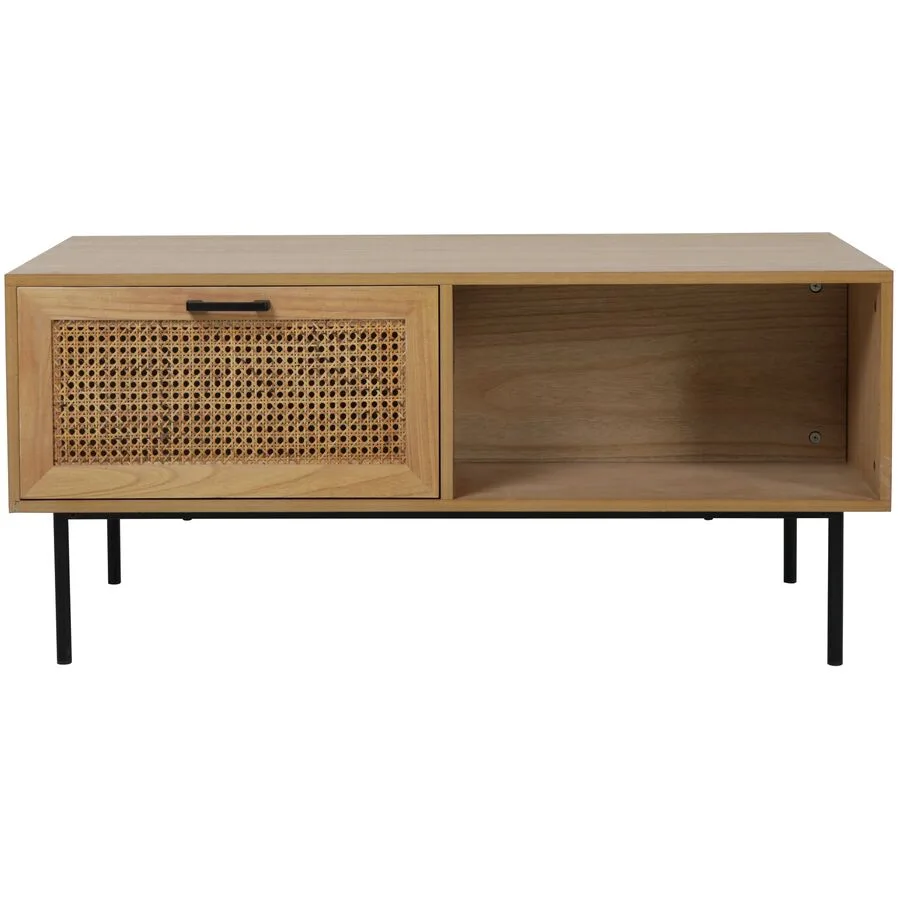 Salontisch Diego natur MDF, Metall B 110 T 59 cm