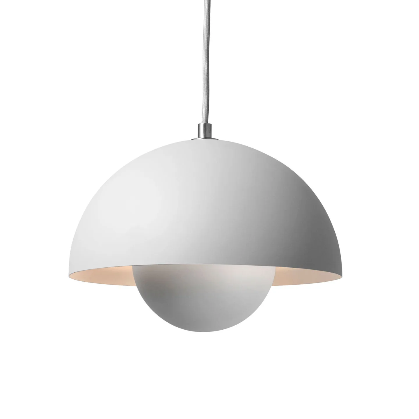 Flowerpot VP1 Pendelleuchte hellgrau - &Tradition - Wohnzimmer - Design - Metall - Einflammig