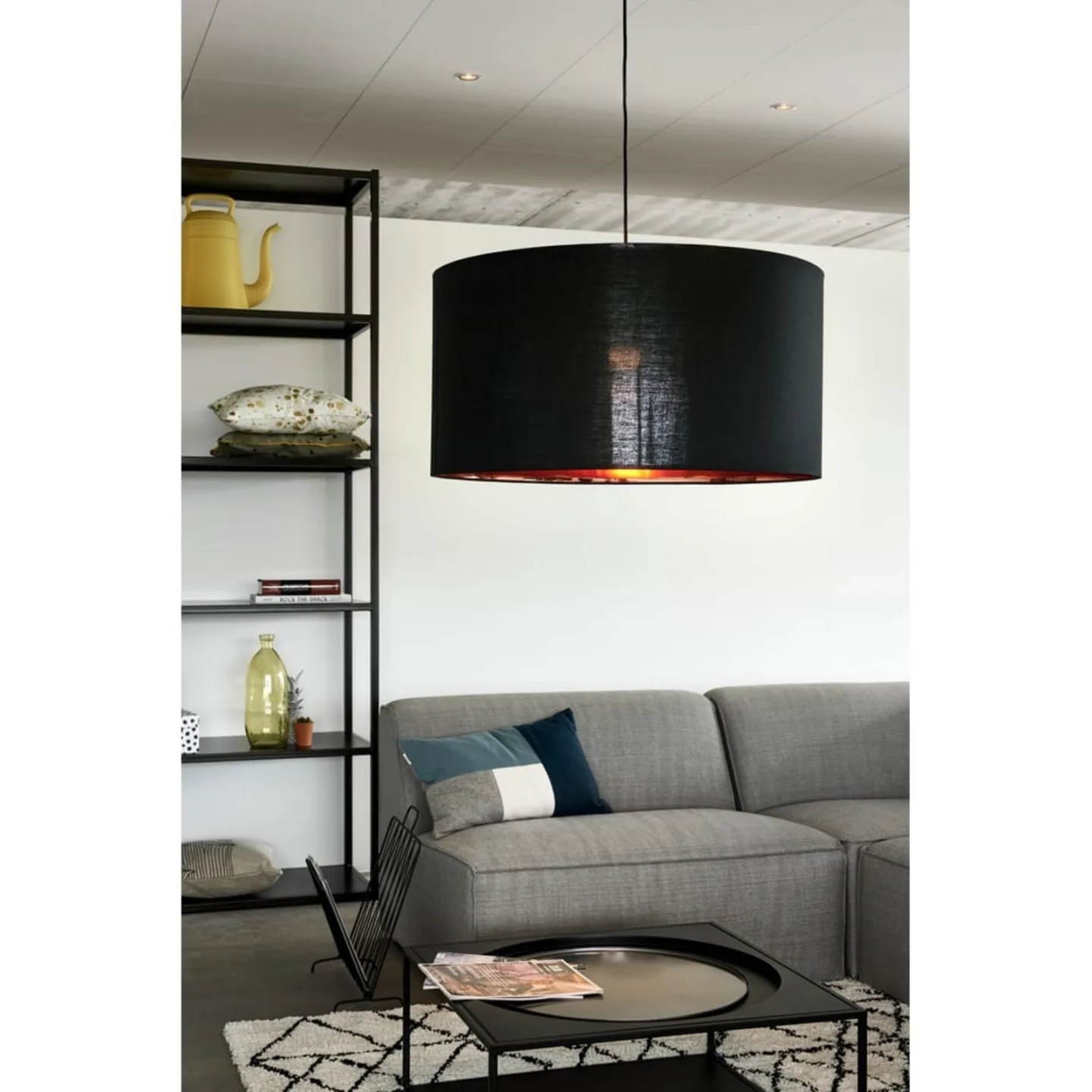 Fenda Pendel Ø70 Black/Copper/Black - SLV - Spisestue - Metal